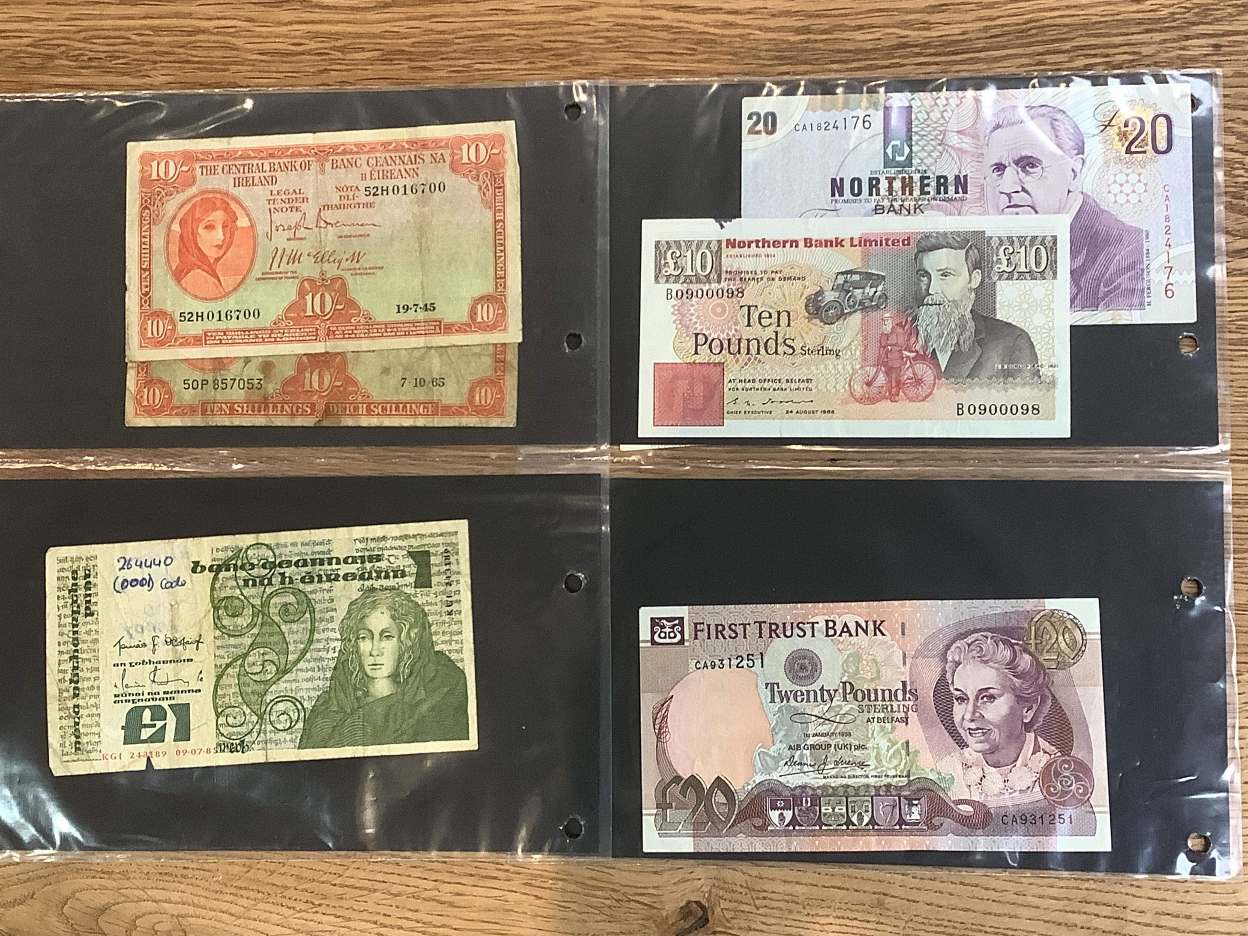 Twenty three assorted Northern Irish Banknotes